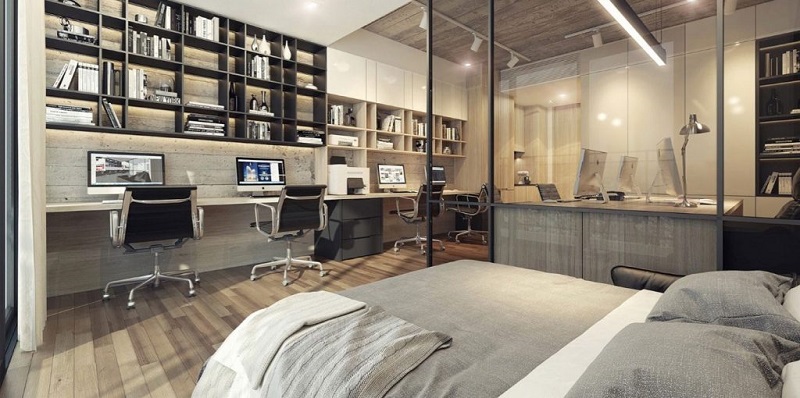 Bạn có thể sử dụng căn hộ officetel để vừa sinh hoạt vừa làm việc 